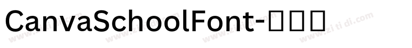CanvaSchoolFont字体转换