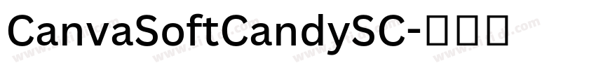 CanvaSoftCandySC字体转换