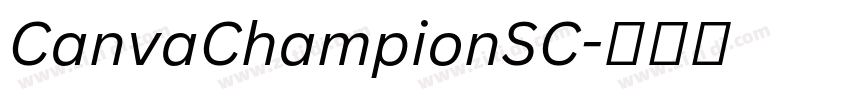 CanvaChampionSC字体转换