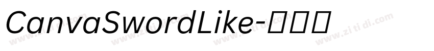 CanvaSwordLike字体转换