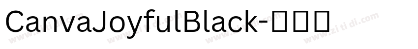 CanvaJoyfulBlack字体转换