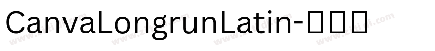 CanvaLongrunLatin字体转换