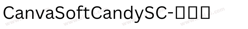 CanvaSoftCandySC字体转换