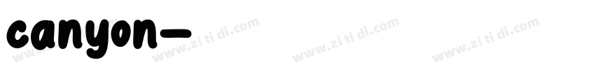 canyon字体转换