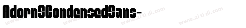 AdornSCondensedSans字体转换 AdornSCondensedSans字体转换