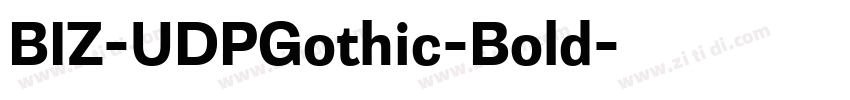 BIZ-UDPGothic-Bold字体转换