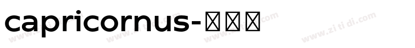 capricornus字体转换