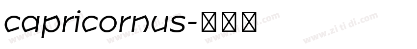 capricornus字体转换