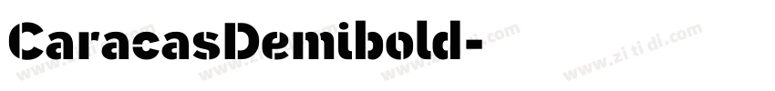 CaracasDemibold字体转换 CaracasDemibold字体转换