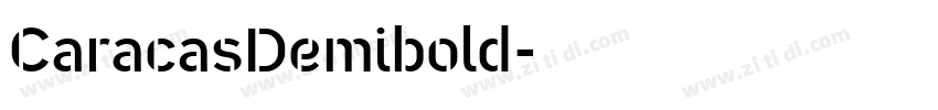 CaracasDemibold字体转换 CaracasDemibold字体转换