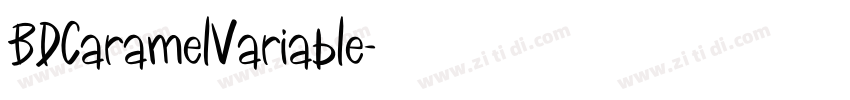 BDCaramelVariable字体转换