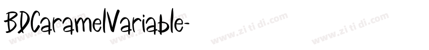 BDCaramelVariable字体转换