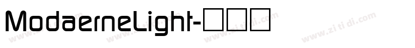 ModaerneLight字体转换