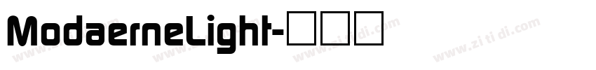 ModaerneLight字体转换