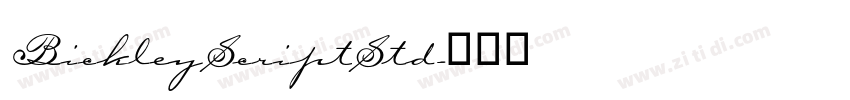 BickleyScriptStd字体转换 BickleyScriptStd字体转换