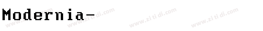 Modernia字体转换