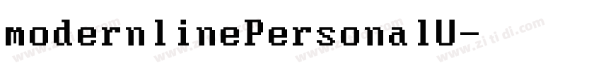 modernlinePersonalU字体转换