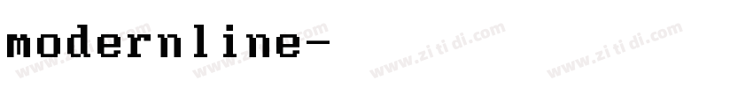 modernline字体转换