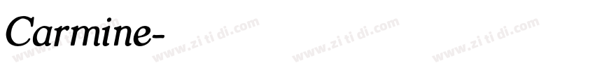 Carmine字体转换
