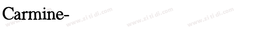 Carmine字体转换