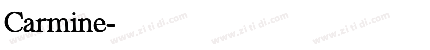 Carmine字体转换