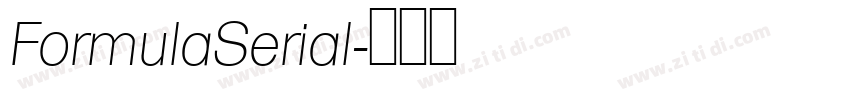 FormulaSerial字体转换