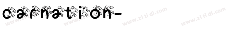 carnation字体转换