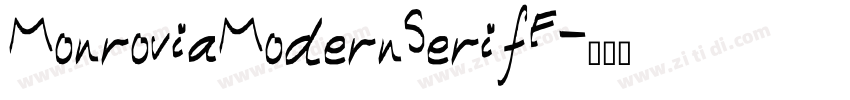 MonroviaModernSerifF字体转换