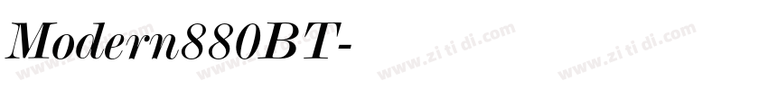 Modern880BT字体转换