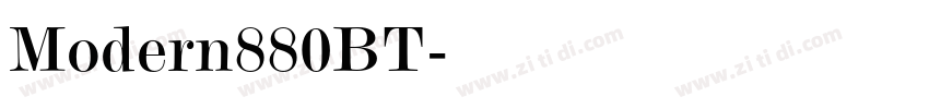 Modern880BT字体转换