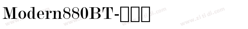 Modern880BT字体转换
