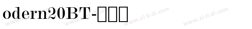 odern20BT字体转换