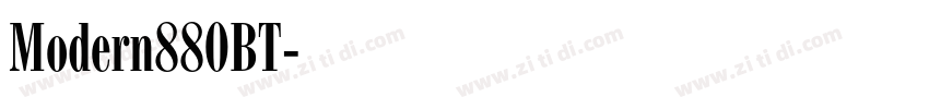 Modern880BT字体转换