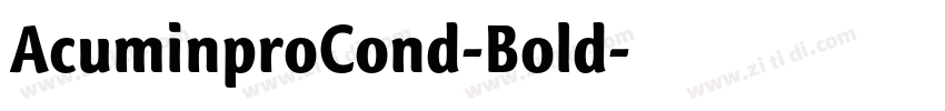 AcuminproCond-Bold字体转换