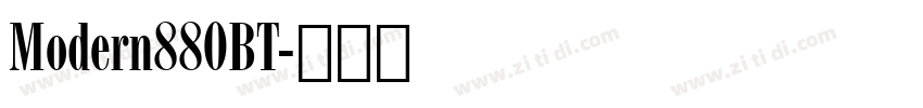 Modern880BT字体转换