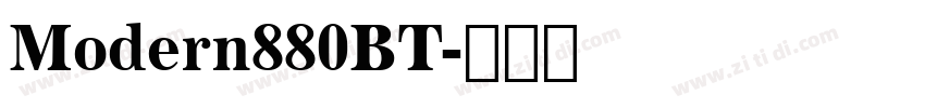Modern880BT字体转换