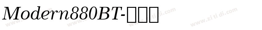 Modern880BT字体转换