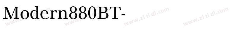 Modern880BT字体转换