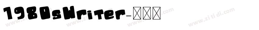 1980sWriter字体转换