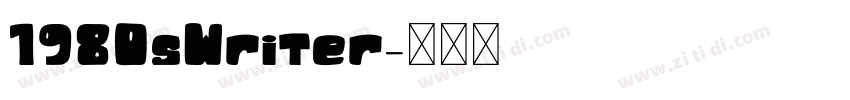 1980sWriter字体转换