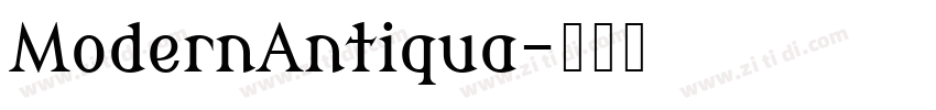 ModernAntiqua字体转换