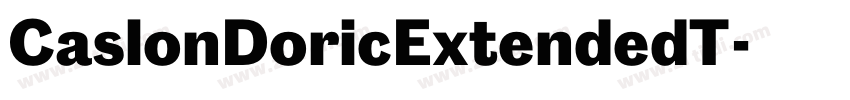 CaslonDoricExtendedT字体转换