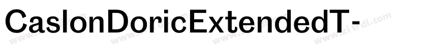CaslonDoricExtendedT字体转换
