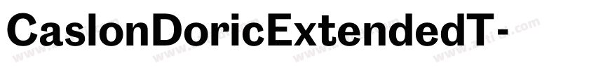 CaslonDoricExtendedT字体转换
