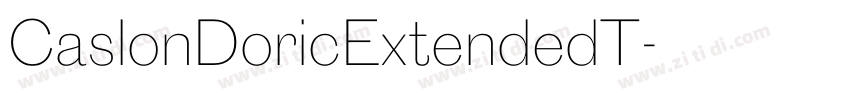 CaslonDoricExtendedT字体转换