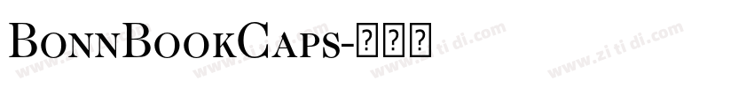 BonnBookCaps字体转换