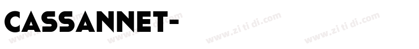 Cassannet字体转换