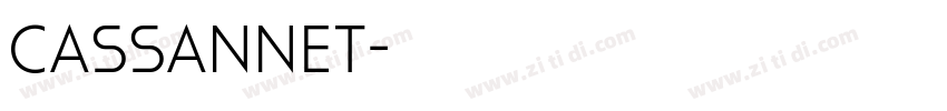 Cassannet字体转换