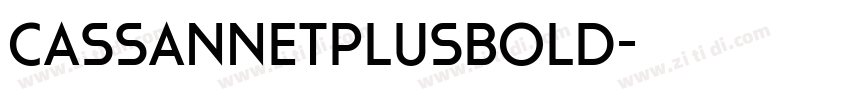 CassannetPlusBold字体转换 CassannetPlusBold字体转换