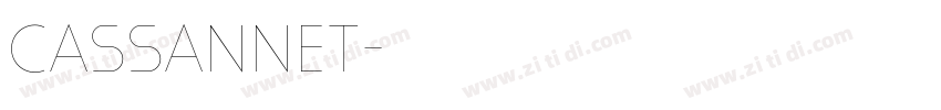 Cassannet字体转换